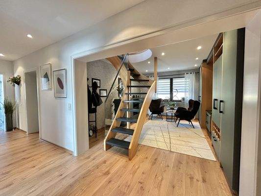 Entspannungsbereich im hinteren Wohnhaus