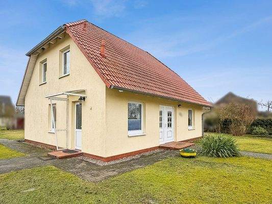 Seitliche Ansicht Immobilie