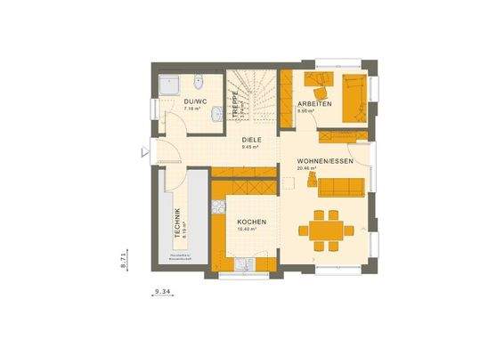 Grundriß Erdgeschoß