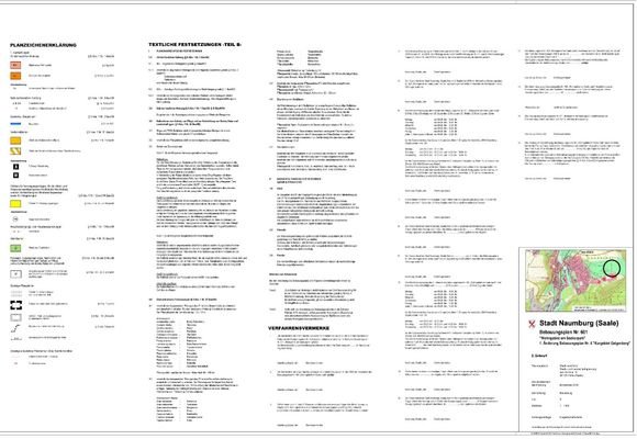 Planzeichnung B-Plan Seekurpark Textliche Festsetzung