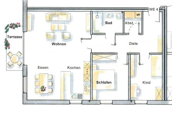 Grundriss WE 4