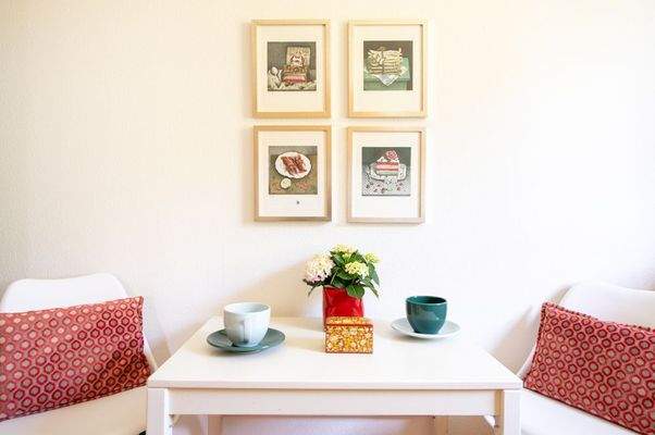 gemütlichem Sitzplatz