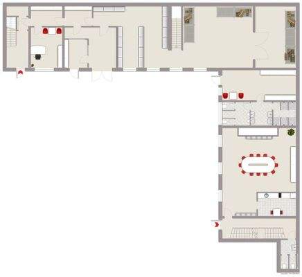 Grundriss Bürogebäude III EG