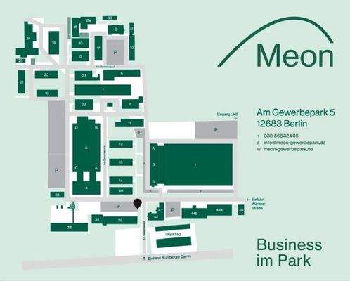 Lageplan MEON-Gewerbepark