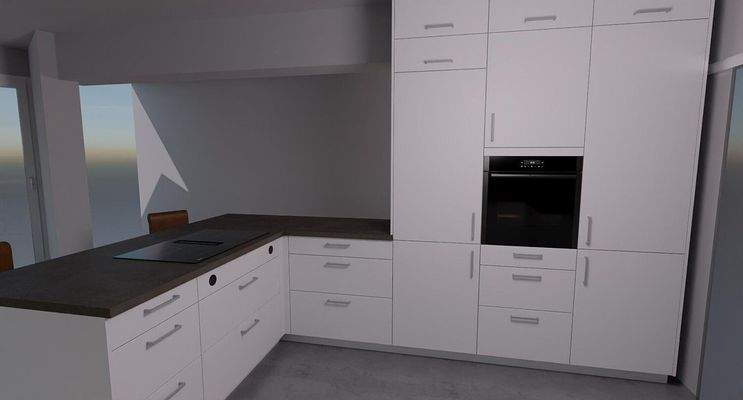 Visualisierung Küche Ansicht II
