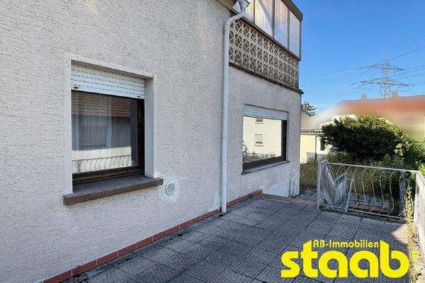 Terrasse vor dem Haus