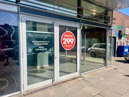 Gewerbefläche Große Bergstraße Eingang Rückseite