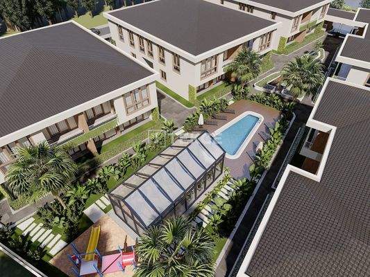 Stylish Flats in a Horizontal Design Complex in Yalova