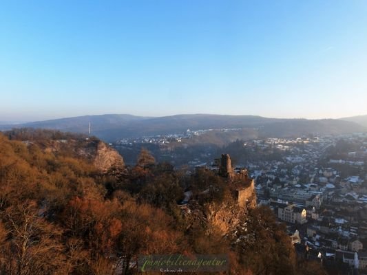 Blick über Burg Bosselstein