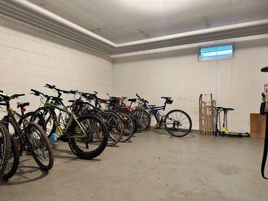 Fahrradraum im Keller (Gemeinschaftsnutzung)