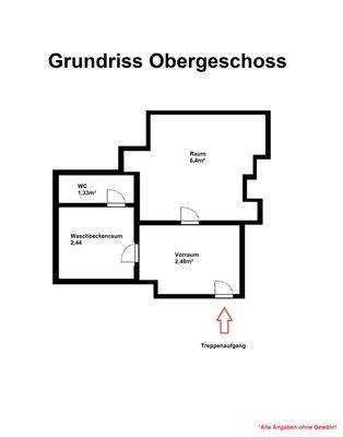 Grundriss Obergeschoss