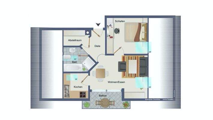 Dachgeschoss (kein Maßstab)