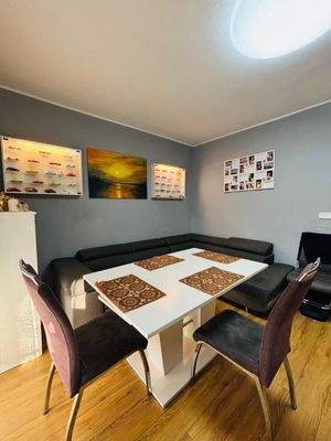 Essbereich im Wohnzimmer