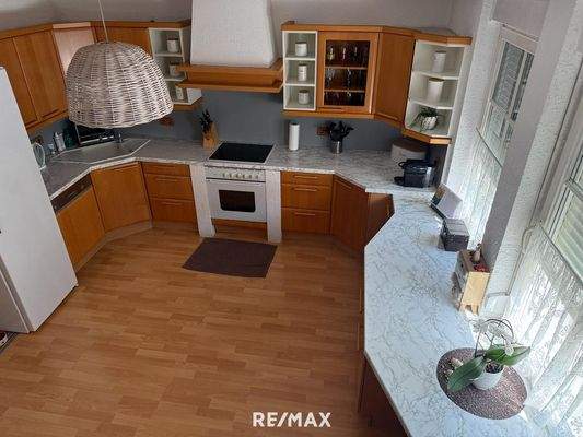 offene Küche mit Speisebereich