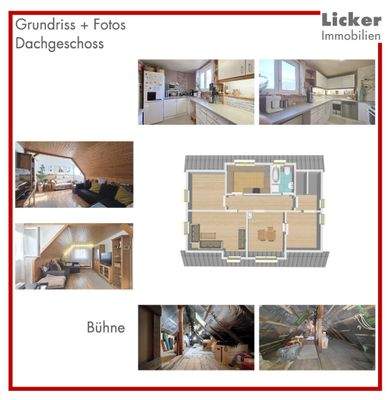 Grundriss + Fotos - Dachgeschoss