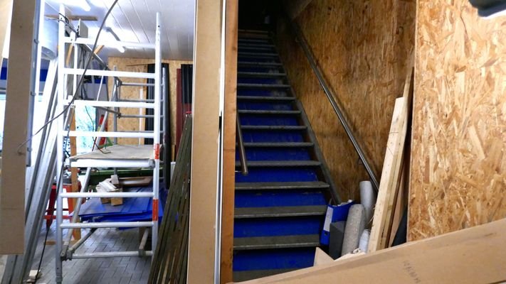 Treppe zum Spitzboden