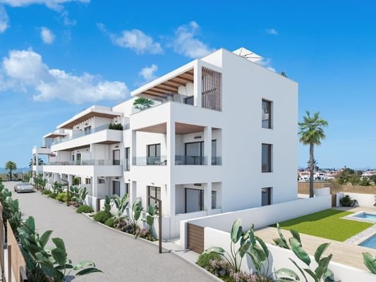 Penthouses with sea and golf view for sale in Los Alcázares Murcia - www.cinbar.com