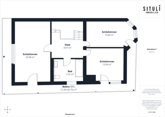 Grundriss Obergeschoss