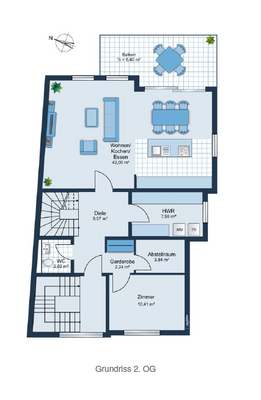 Grundriss 2. Obergeschoss