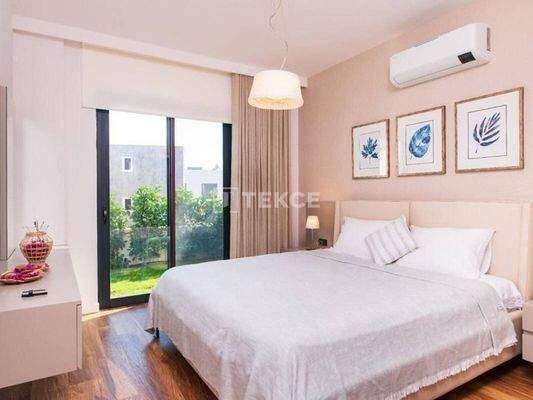 3-Bedroom Apartments with Private Gardens in Gümüşlük Bodrum