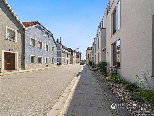 Blick in die Schwandorfer Straße 