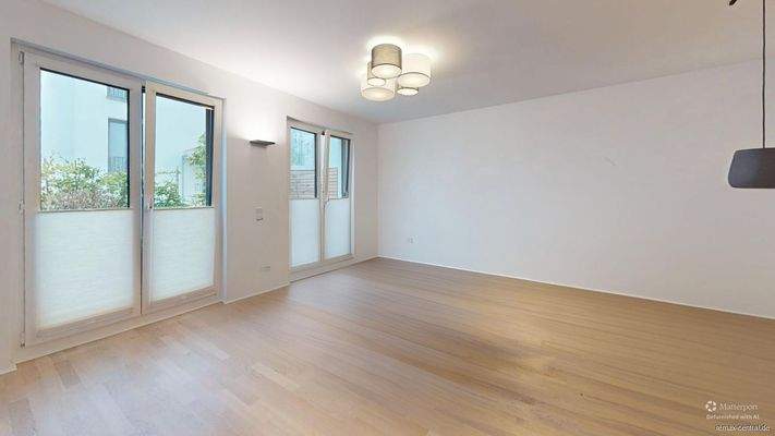 Wohnzimmer unmöbliert