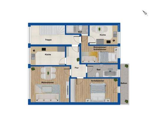 Grundriss 2. Obergeschoss