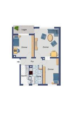 WE 138 Grundriss gestaltet
