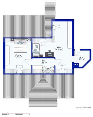 Grundriss 2.Dachgeschoss