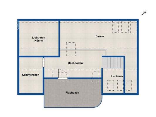 Grundriss Spitzboden