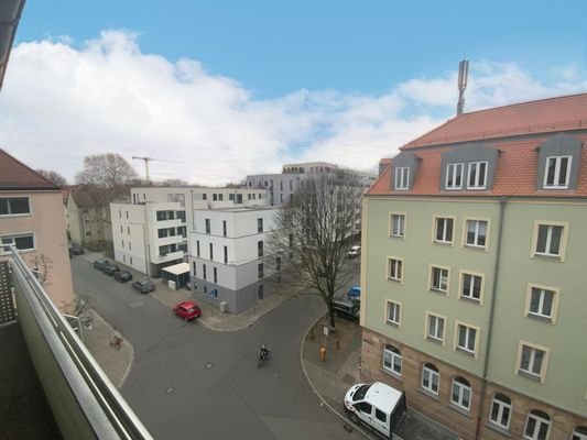 Blick vom Balkon