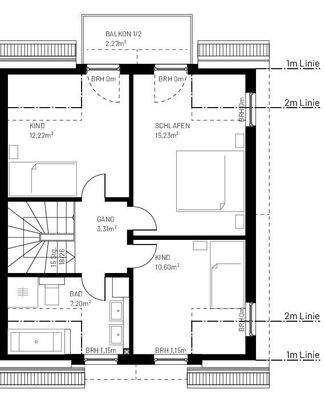 Grundriss 1.OG Nr 15