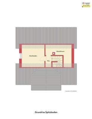 Grundriss Spitzboden