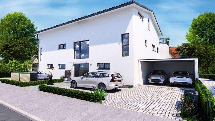 Außendarstellung Vorderseite mit Kombiparker