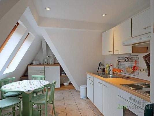 Küche in der Seitennische
