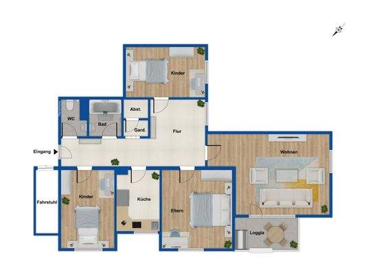 Grundriss 1. Obergeschoss