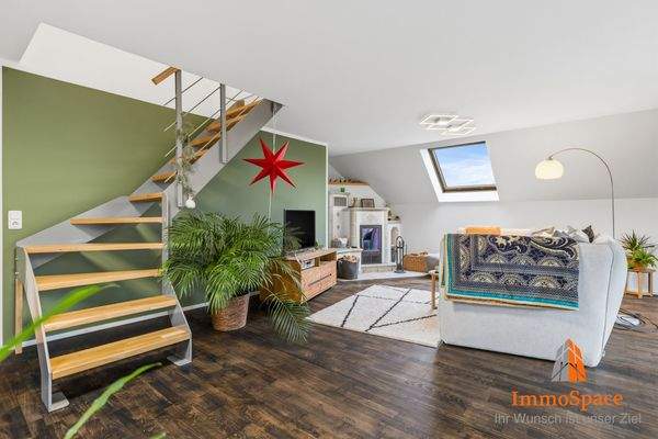 Blick in den Wohnbereich des Neubaus