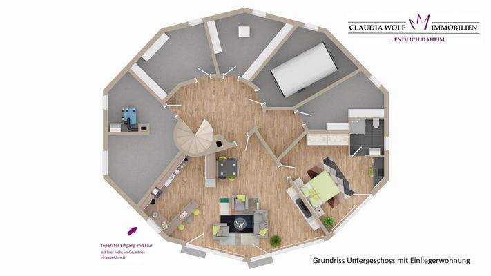 Grundriss Feuchtwangen Untergeschoss ELW