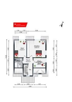 Grundriss Spitzboden