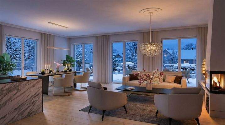 Penthousebeispiel im Winter Villa AURUM