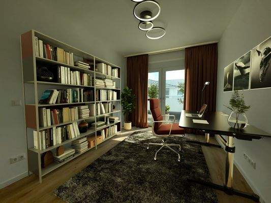 2.Schlafzimmer / Büro - Visualisierung