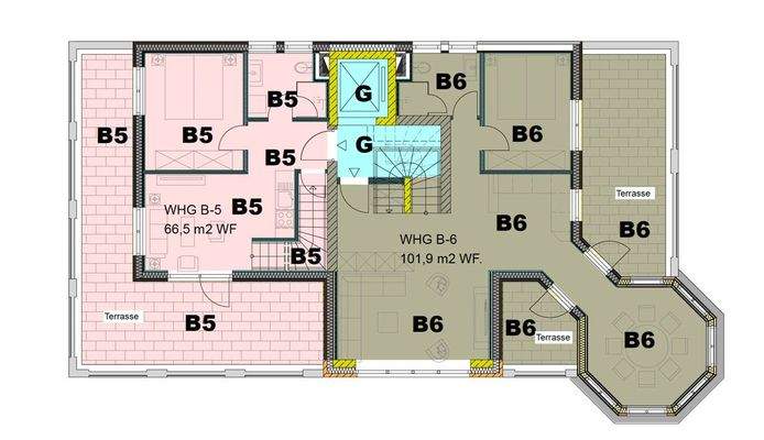 Grundriss 1.DG - Haus B
