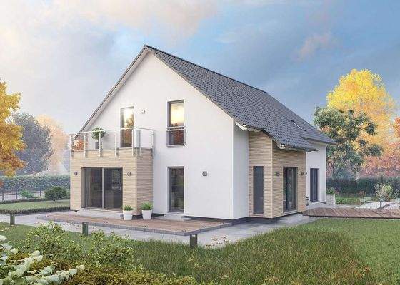 Gartenansicht Herbst