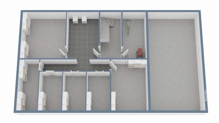 unverbindlicher Grundriss Keller 3D