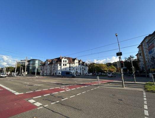 Kreuzung Merzhauser Straße, Basler Straße und Heinrich-von-Stephan-Straße