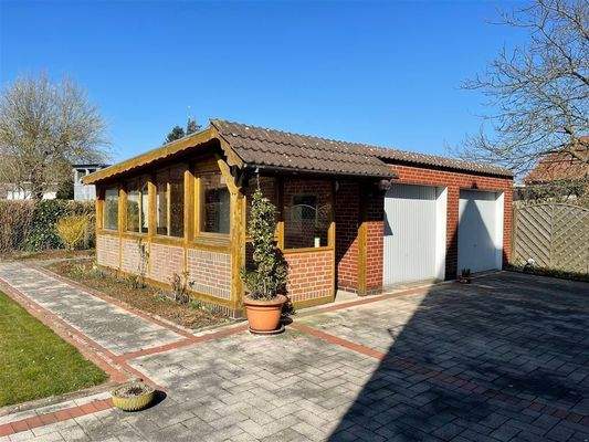 Detail Garage und Wintergarten 