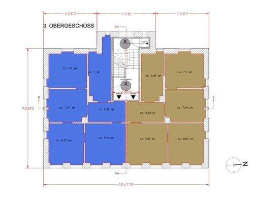 Grundriss 3. Obergeschoss