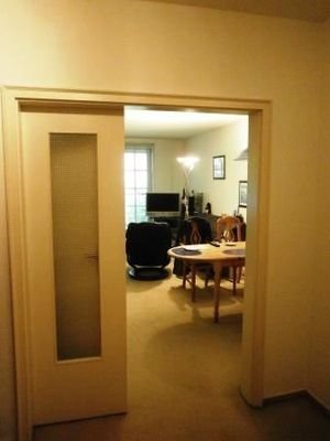 Schiebetür zum Wohnzimmer