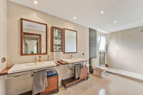 Bathroom in villa in Palmanova