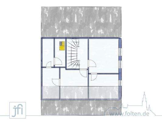 ZFH Grundriss Whg hinten Obergeschoss